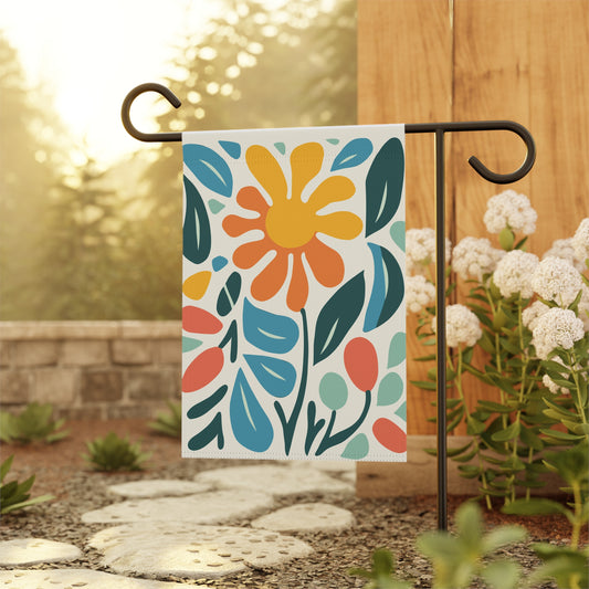 Vibrant Floral Garden Banner - Colorful Outdoor Decor for Spring & Summer