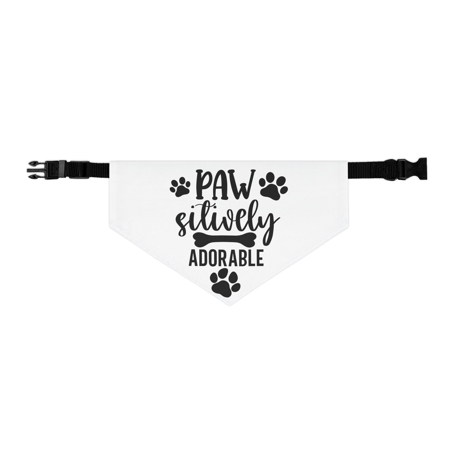 Adorable Pet Bandana Collar - 'Paw Sitively Adorable'