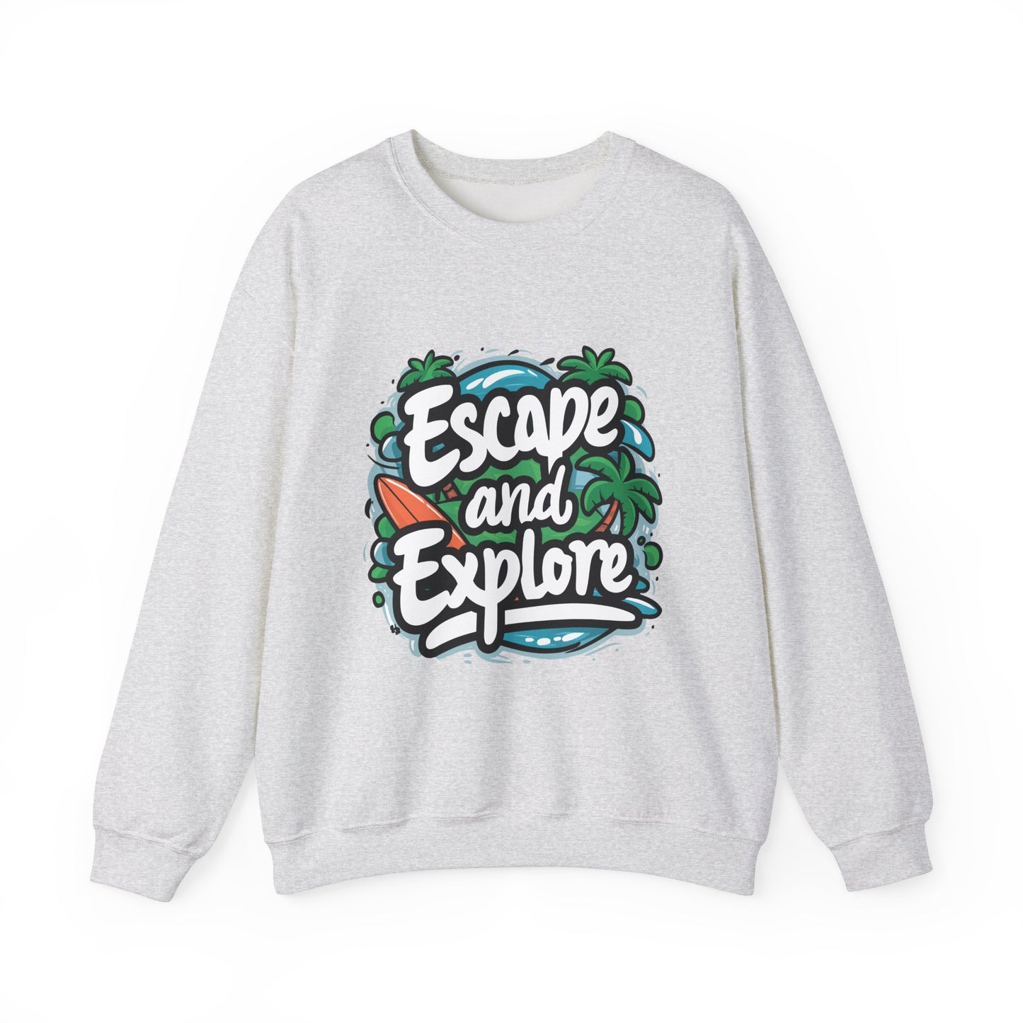 Escape and Explore Crewneck Sweatshirt for Adventure Lovers