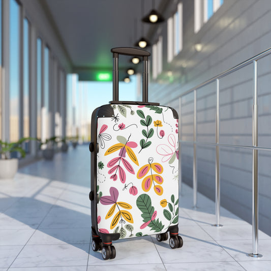 Colorful Floral Designed Suitcase - Stylish Travel Luggage for Adventurers