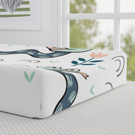 Whimsical Baby Changing Pad Cover with Playful Designs
