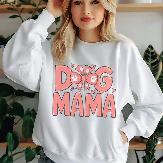 Dog Mama Crewneck Sweatshirt - Cozy Gift for Pet Lovers
