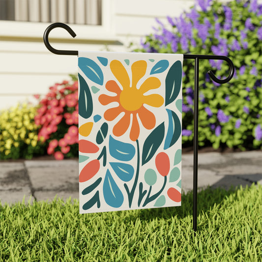 Vibrant Floral Garden Banner - Colorful Outdoor Decor for Spring & Summer