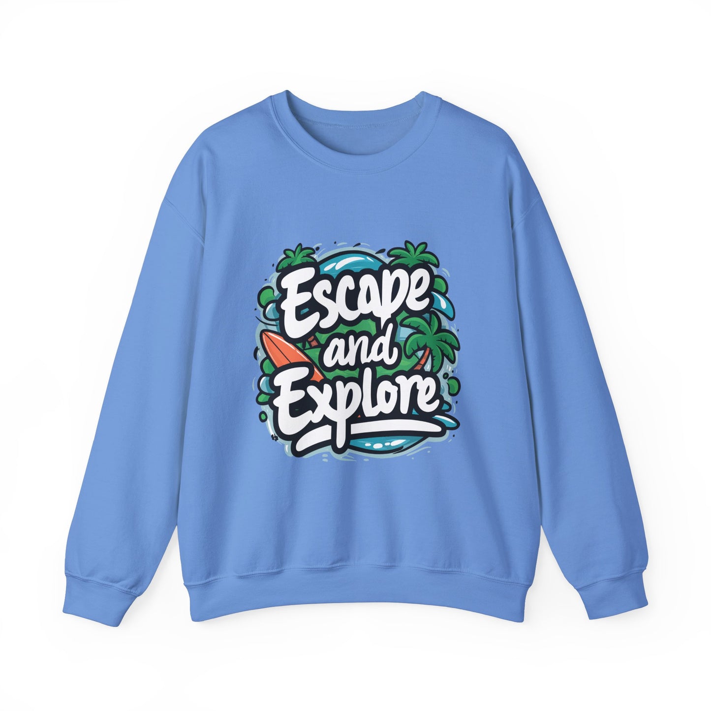 Escape and Explore Crewneck Sweatshirt for Adventure Lovers