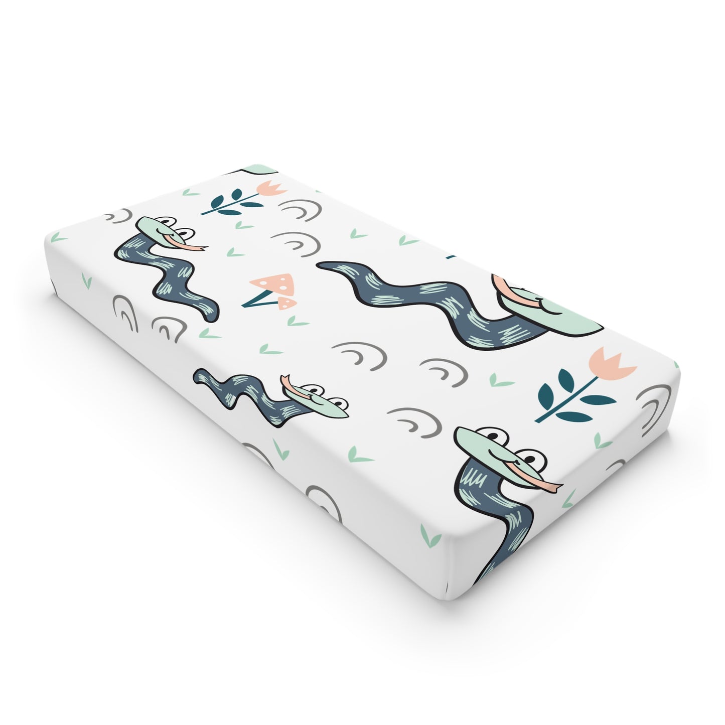 Whimsical Baby Changing Pad Cover with Playful Designs
