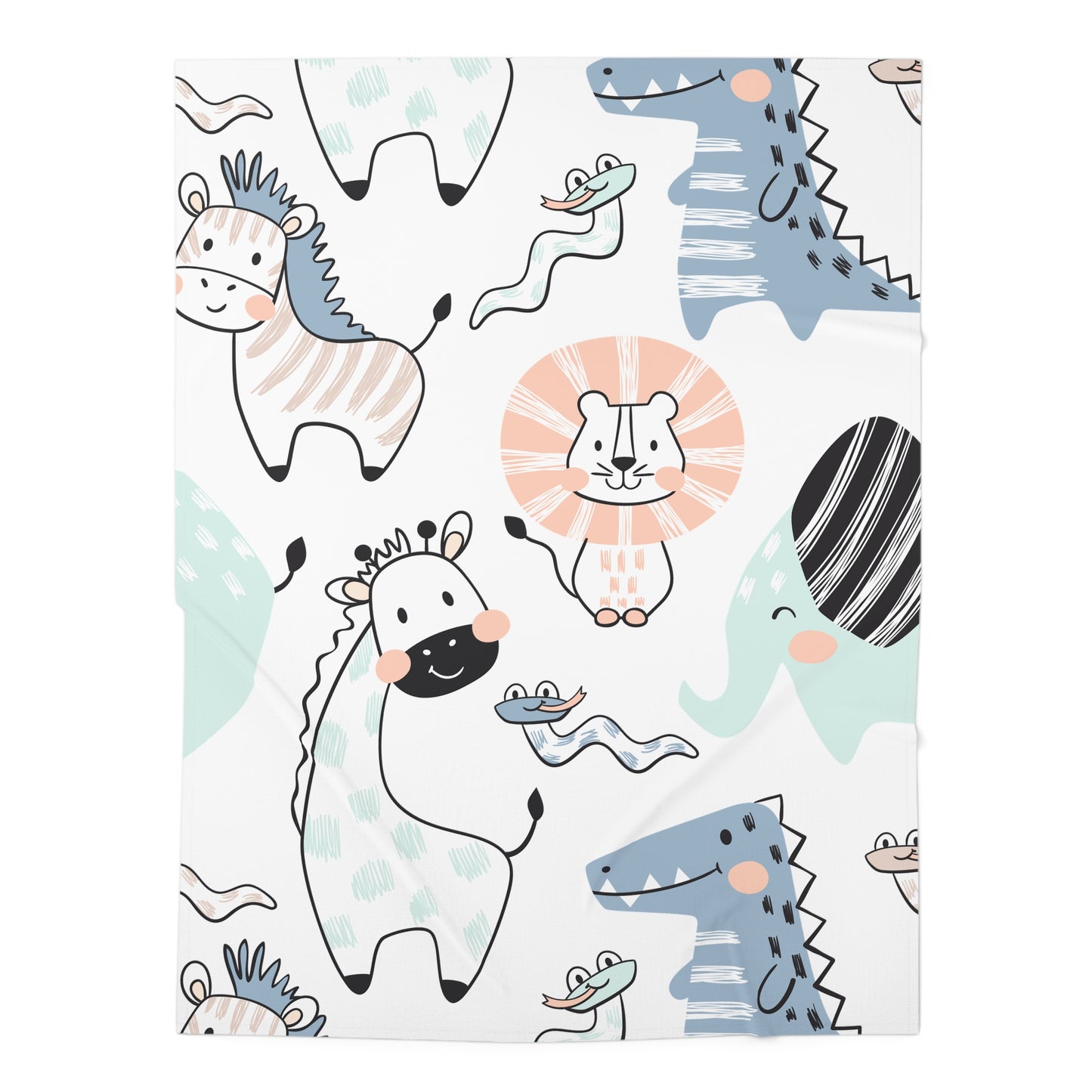 Cute Animal Baby Swaddle Blanket - Soft & Cozy Nursery Essential