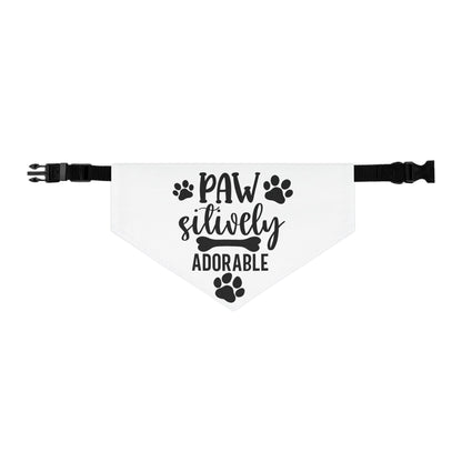 Adorable Pet Bandana Collar - 'Paw Sitively Adorable'