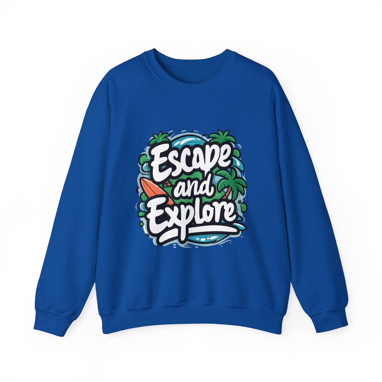 Escape and Explore Crewneck Sweatshirt for Adventure Lovers