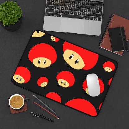 Colorful Mushroom Desk Mat - Gamer Office Decor