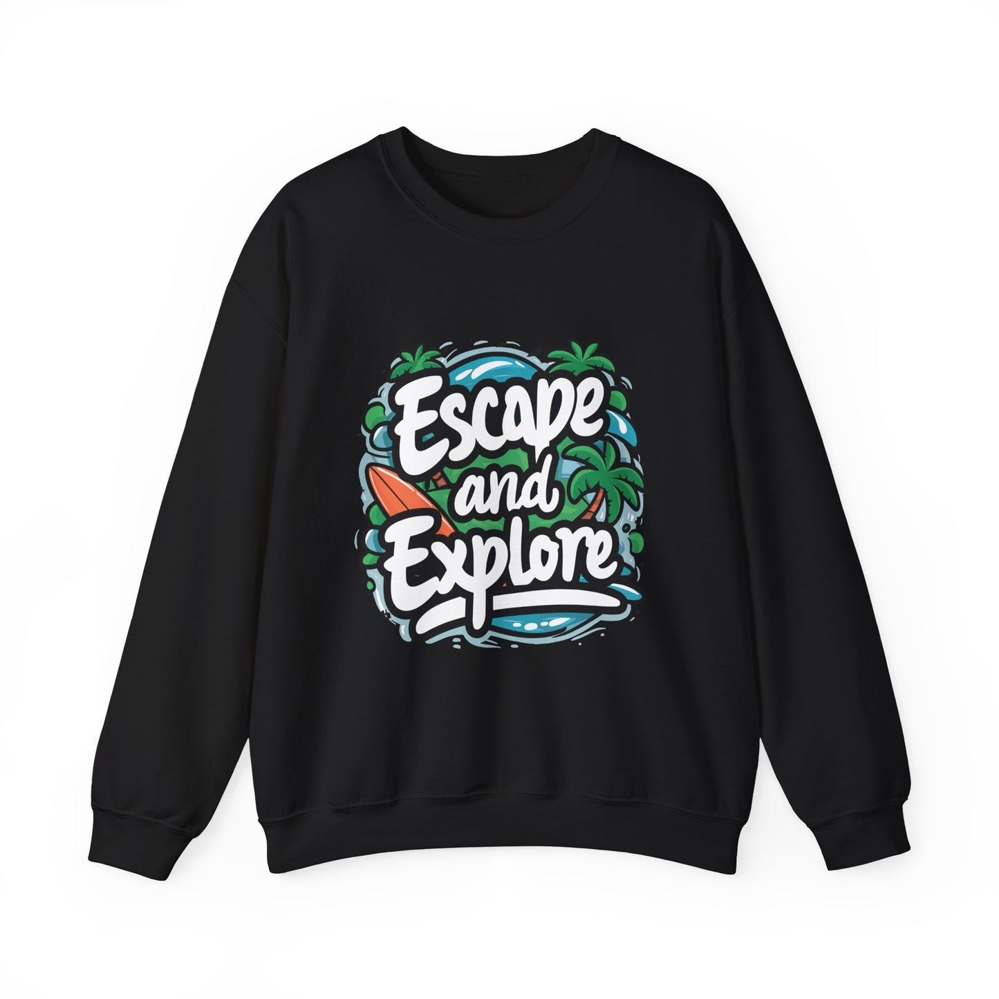 Escape and Explore Crewneck Sweatshirt for Adventure Lovers