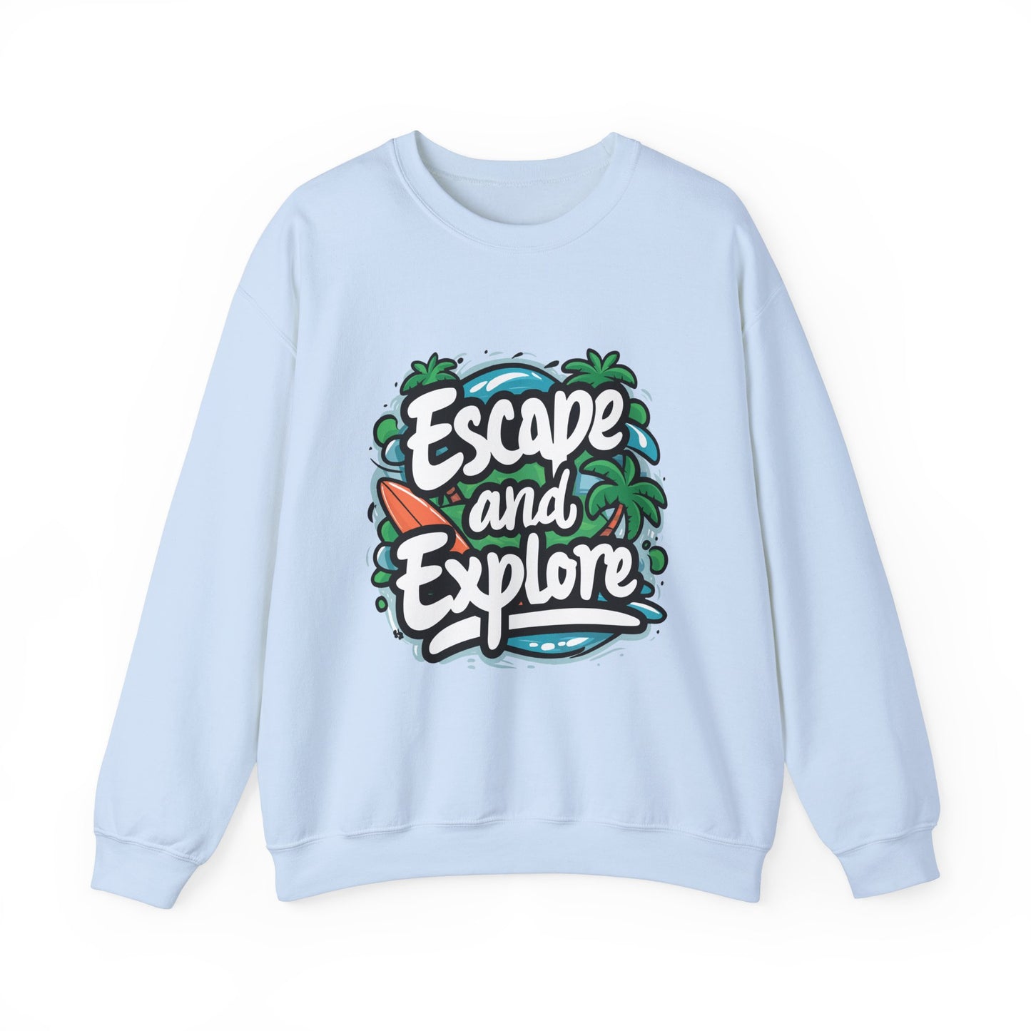 Escape and Explore Crewneck Sweatshirt for Adventure Lovers