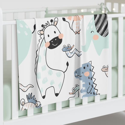 Cute Animal Baby Swaddle Blanket - Soft & Cozy Nursery Essential