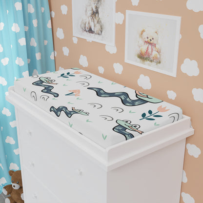 Whimsical Baby Changing Pad Cover with Playful Designs