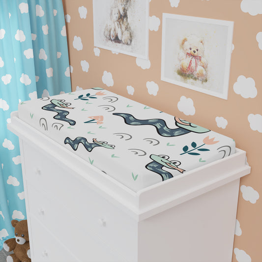Whimsical Baby Changing Pad Cover with Playful Designs