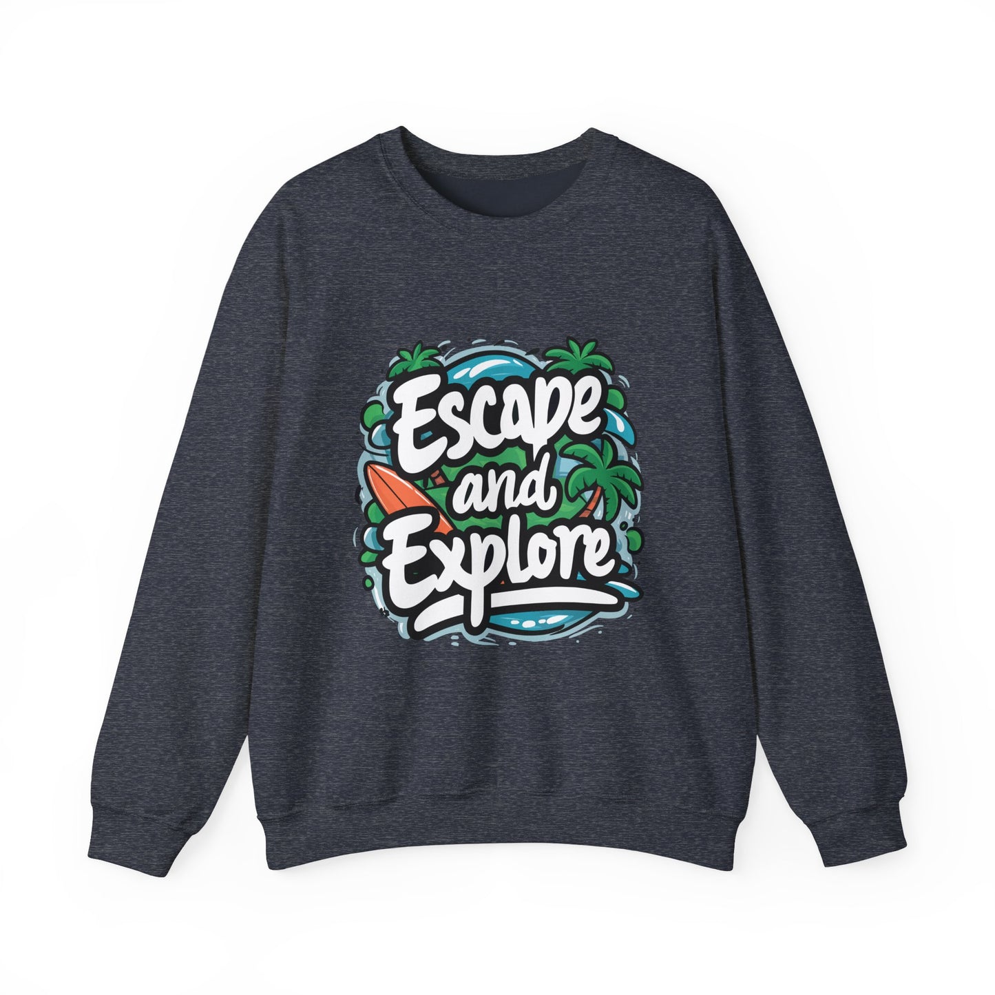 Escape and Explore Crewneck Sweatshirt for Adventure Lovers