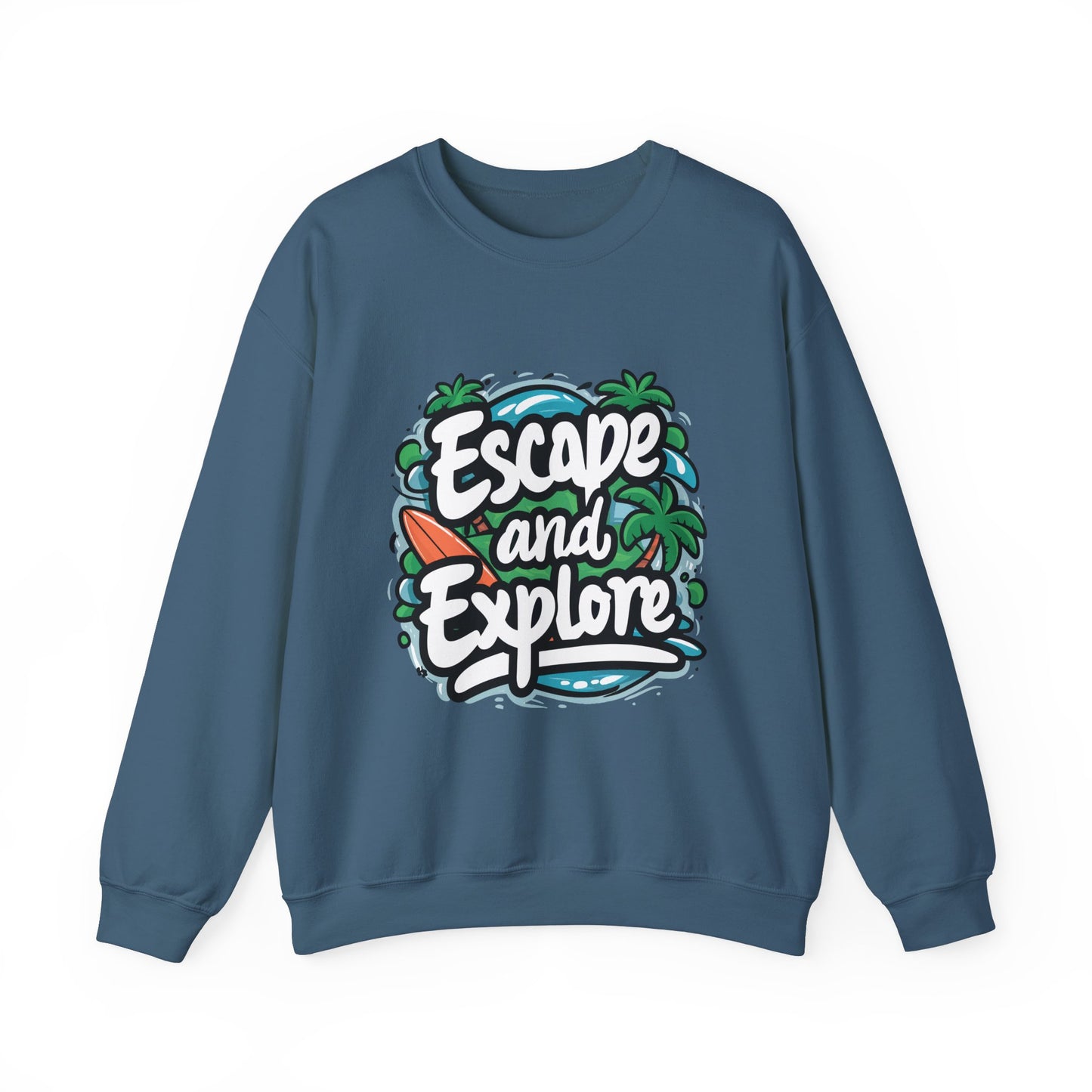 Escape and Explore Crewneck Sweatshirt for Adventure Lovers