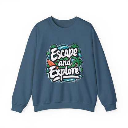 Escape and Explore Crewneck Sweatshirt for Adventure Lovers