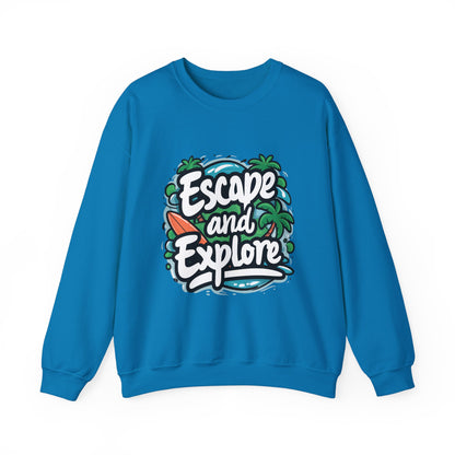 Escape and Explore Crewneck Sweatshirt for Adventure Lovers