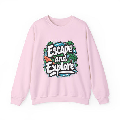 Escape and Explore Crewneck Sweatshirt for Adventure Lovers