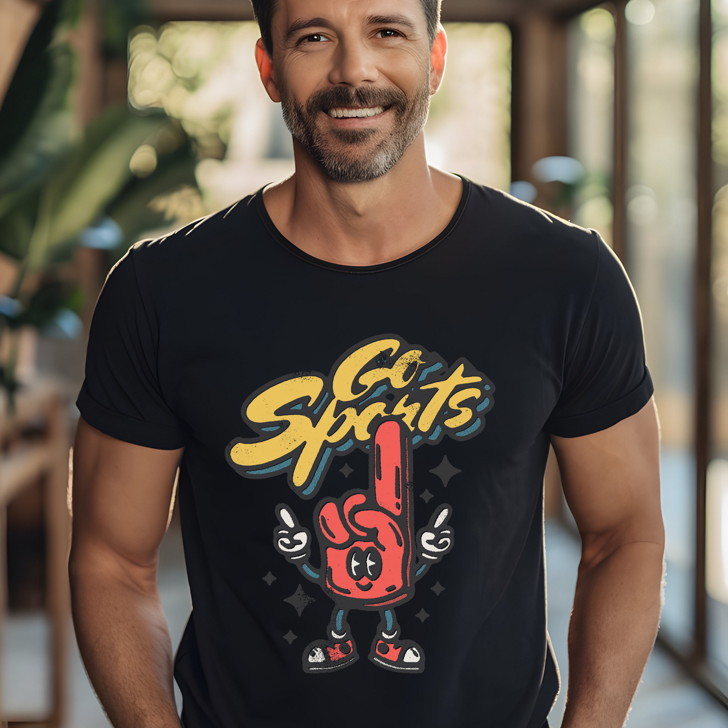 Go Sports Unisex Garment-Dyed T-Shirt | Fun Sports Fan Tee