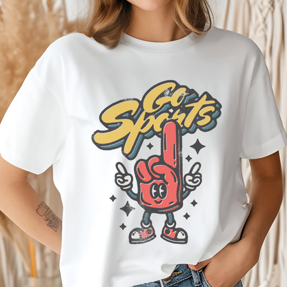 Go Sports Unisex Garment-Dyed T-Shirt | Fun Sports Fan Tee